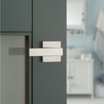thumbnail image 6 of Kwikset Singapore Square Privacy Lever Doorknob Satin Nickel - 2 Levers, 6 of 6