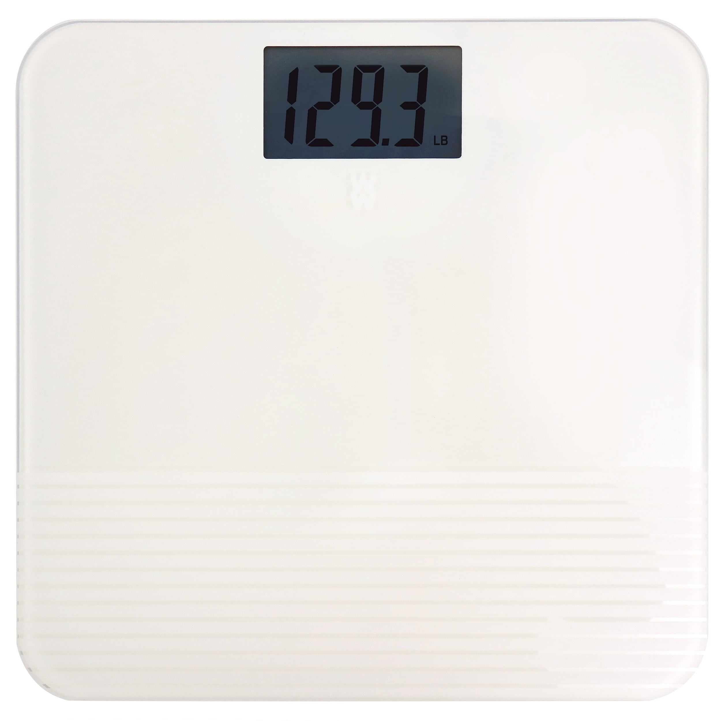 Weight Watchers by Conair Textured Finish Digital Glass Bodyweight Scale in Off-White