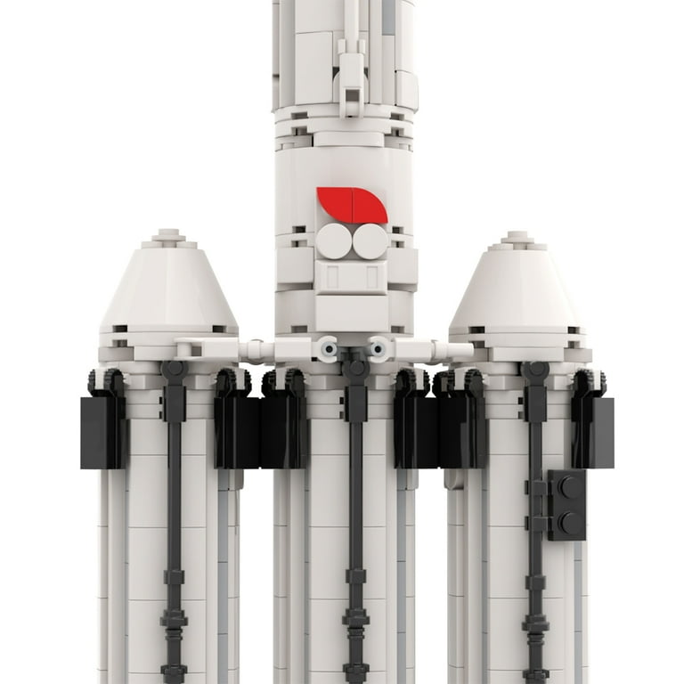 MOC Falcon 9 Heavy Rocket Building Blocks Set Saturn V Scale SpaceX Spaceship Vehicle Carrier Bricks Toys for Children Xmas Gift Walmart
