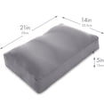 thumbnail image 2 of Cover for Premium Microbead Bed Pillow, Medium Extra Smooth, Silk-like Anti Aging Cover, Cooling Dark Grey, 2 of 3