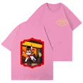 thumbnail image 1 of Hazbin Hotel Moda Casual Mujer Impreso de manga corta cuello redondo Pullover Tops Rosa/L, 1 of 4