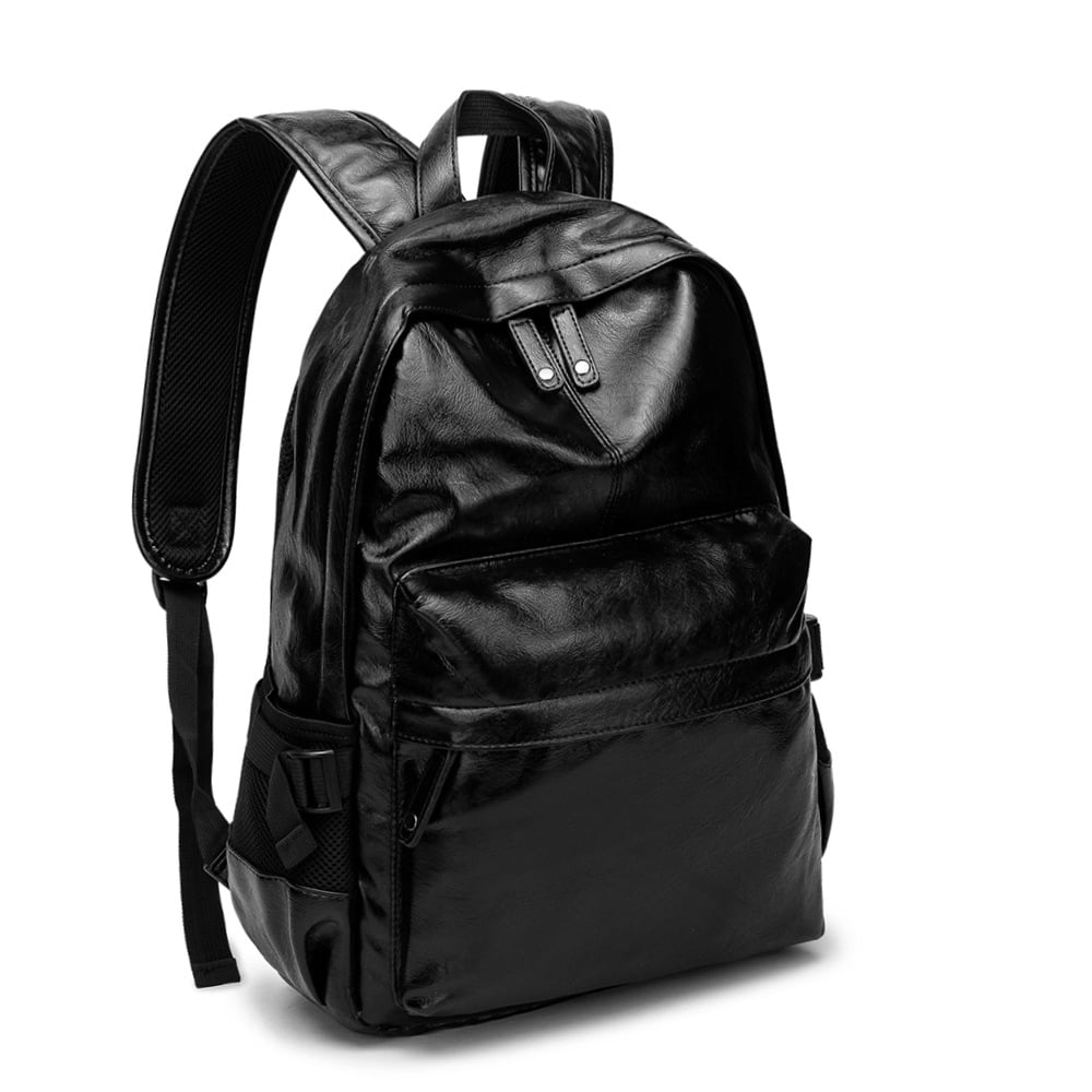 Hefeisuimishangmaoyouxiangongsi Back To School Office Men Leather Backpack School Rucksack Waterproof Bag