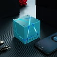 thumbnail image 2 of Meitianfacai Bluetooth Speakers with Colorful LED Light, Mini Portable Wireless Cube Stereo Speaker Magic Music Player Hand Free Outdoor for Tablet Laptop Computer, 2 of 8