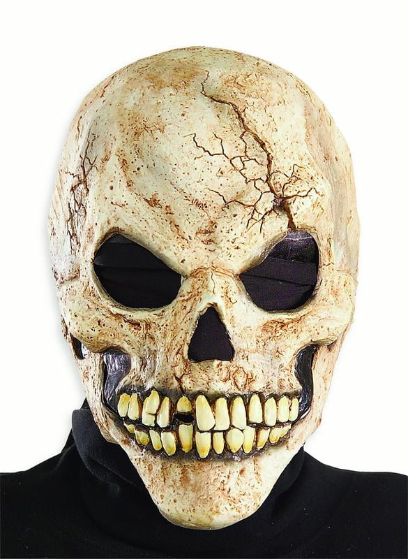 Cracked Skull Mens Adult Skeleton Accessory Costume Mask