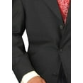 thumbnail image 4 of Mens Side Vent 2-piece Charcoal Cotton Classic Fit Suit DTI, 4 of 6