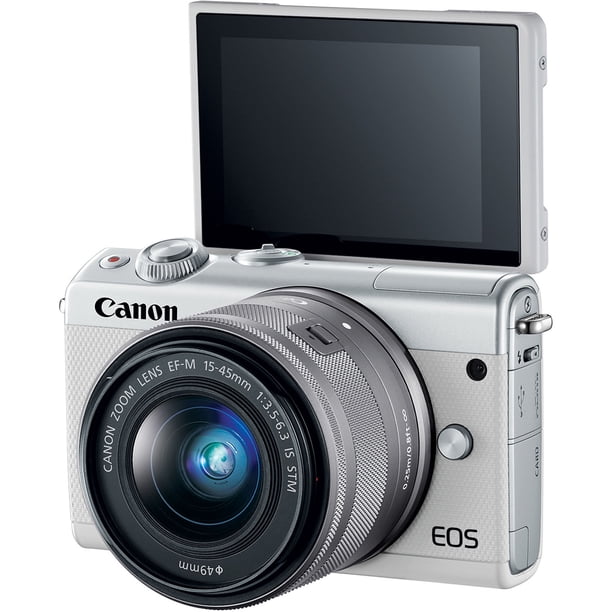 Canon EOS M100 15-45mm シルバー Canon M100 Camera 15-45 Lens (Kit Box)- Kit with Batteries
