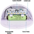 thumbnail image 4 of Solar Fence Lights Outdoor Decorative Garden Lights Waterproof Wall Lights, 4 of 5
