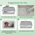 thumbnail image 2 of Anyask Stainless Steel Cat Litter Box with  Filter Pedal&2-Layer Sifting Mat&Scooper, 20L Extra Large Metal Litter Pan with Lid&High Wall Sides Enclosure for Small/Big/Multi Cats,Light Grey, 2 of 12