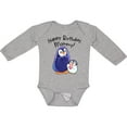 thumbnail image 3 of Inktastic Happy Birthday, Mommy- Cute Penguins Boys or Girls Long Sleeve Baby Bodysuit, 3 of 5