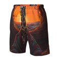 thumbnail image 4 of Balery Tree Hollow Meditating Giraffe Traje de Baño Estilo Hawaiano para Hombre, Shorts de Secado Rápido con Bolsillos-Medium, 4 of 6