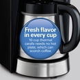 thumbnail image 3 of Hamilton Beach Programmable Coffee Maker with 10 Cup Thermal Carafe, 3 Brewing Options, Auto Shutoff & Pause and Pour, Stainless Steel (46899R), 3 of 15