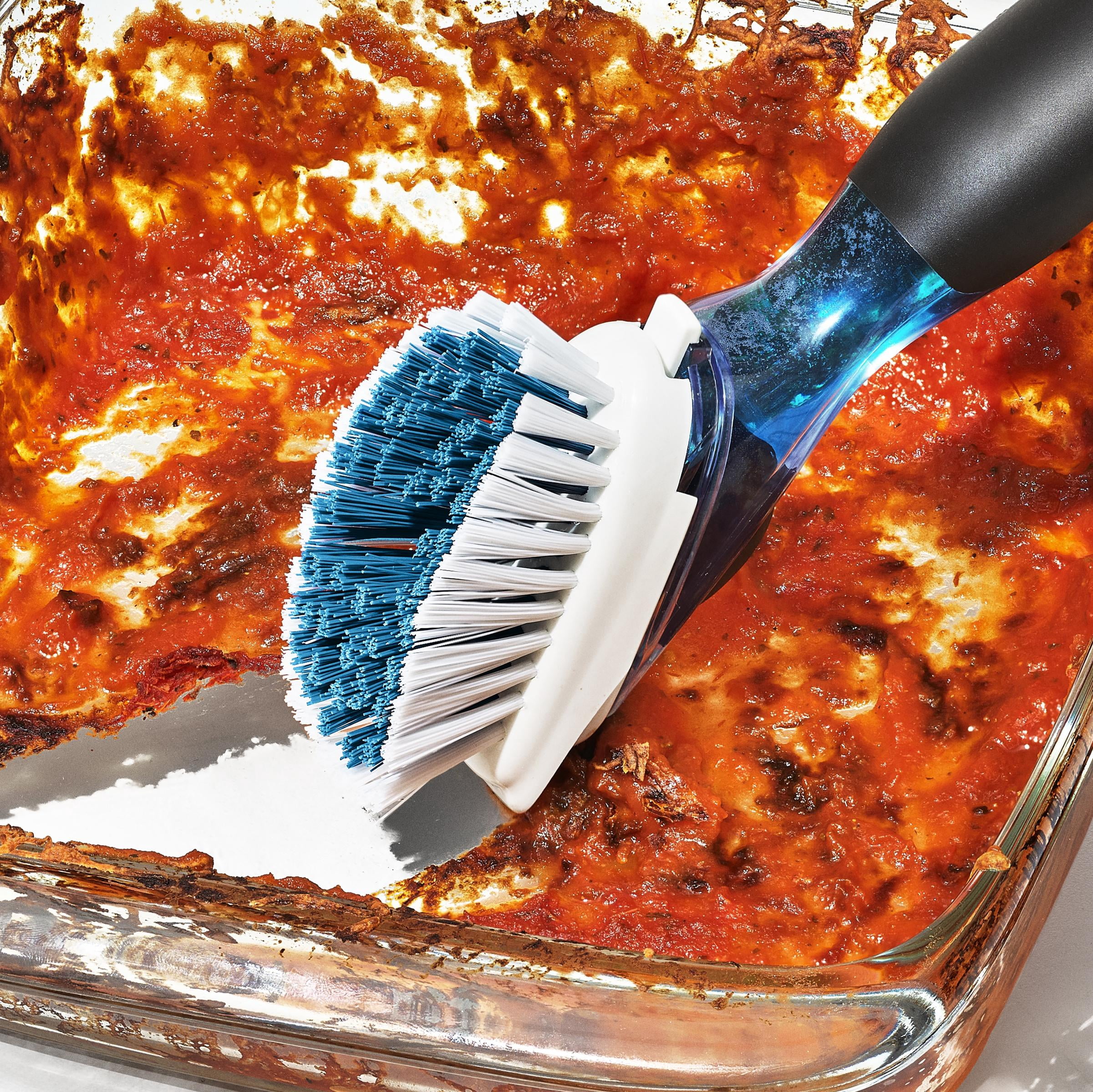 OXO SoftWorks Soap Dispensing Dish Brush with Valve – Non-Slip Grip, Easy Fill Design