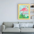 thumbnail image 3 of Trademark Fine Art 'Fancy Flamingos motif 2' Canvas Art by Holli Conger, 3 of 3