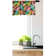 thumbnail image 3 of Ambesonne Tropical Window Valance, Colorful Banana Leaves, 54" X 12", Multicolor, 3 of 3