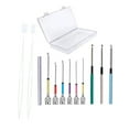 thumbnail image 2 of 12 Pieces DIY Embroidery Pen Punch Kits Threaders Craft Tool for Adults, Tapestry Stitch, Poke Embroidery Beginners D, 2 of 10