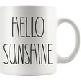 thumbnail image 1 of Hello Sunshine Coffee Mug - Hello Sunshine Rae Dunn Inspired Coffee Mug - Text Rae Dunn Style Coffee Mug - Birthday - Family - Merry Christmas Coffee Cup 11oz, White, 72TVB6MRLZ-11oz, 1 of 5