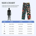 thumbnail image 4 of Vsdgher Berries and Flowers Print Mens Pajama Pants Sleep & Lounge Pants, PJ Bottoms With elastic waistb and Pockets, 4 of 5