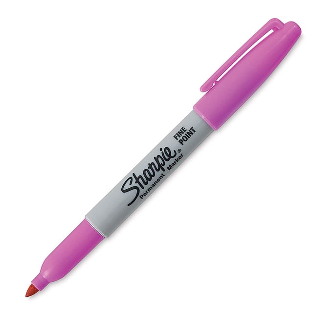 Rotuladores permanentes Sharpie Fine Point, rosa eléctrico, 1 unidad