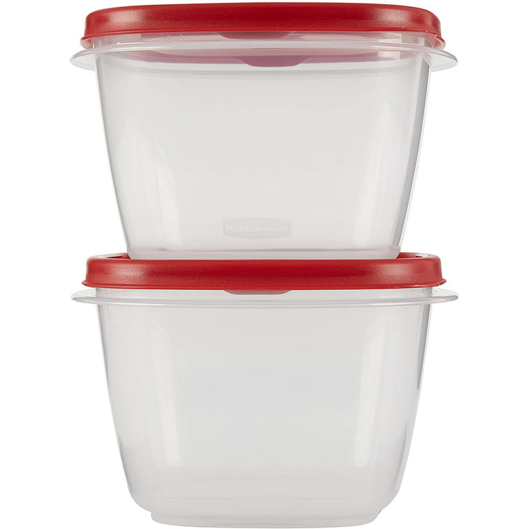 Rubbermaid 7J63 Red Easy Find Lid 7 Cup Food Storage Container 1.6 L