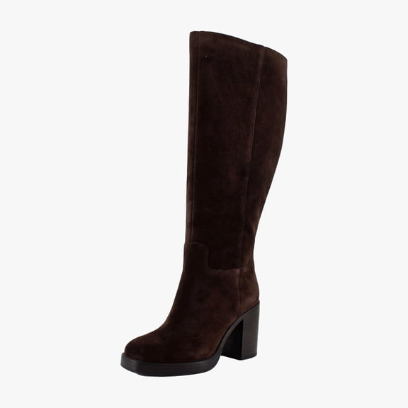 Vince Camuto Gibi Wide Calf Women's Boots Brownie Suede Size 10 M