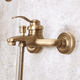 thumbnail image 2 of Juego de ducha antiguo, todo de cobre, grifo de baño con agua fría y caliente, grifo de bañera, ducha simple, 2 of 4