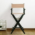 thumbnail image 3 of Casual Home 30" Directors Chair Black Frame-with Tan Canvas, Bar Height, 3 of 5