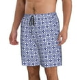 thumbnail image 2 of Naloa Blue And White Porcelain Chinaware Men's Beach Shorts, Surfing shorts, Swim trunks, Quick Dry Swim Trunks for Surfing Beach Fun - XX-Large, 2 of 9