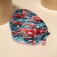 thumbnail image 2 of Casual Printed Work Hat with Adjustable Strap, Patriotic Sun Hat for Men and Women, Lightweight Dustproof Cap for Outdoor and Nursing,Multicolor, 2 of 5