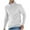 White, variant on GigrtiJin Men's Quarter Zip Sweater Casual Mock Neck Pullover Ribbed Knit Sweater Fashion Comfy Solid Color Sweaters