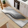 thumbnail image 5 of Gray White Marble Gold Wave Pattern Kitchen Rug Mat,Kitchen Runner Rugs Non Skid Washable,Decorative Kitchen Floor Mats for Kitchen,Sink,Laundry,17"x47.2", 5 of 7