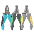 thumbnail image 1 of Flmtop Stainless Steel Dog Cat Claw Trimmer Grooming Grinder Pet Nail Clippers Scissors Random Color, 1 of 9
