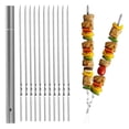 thumbnail image 3 of Skewers for Grilling, 13.7 Inch Metal Kabob Skewers with Portable Storage Tube Stainless Steel BBQ, 3 of 5