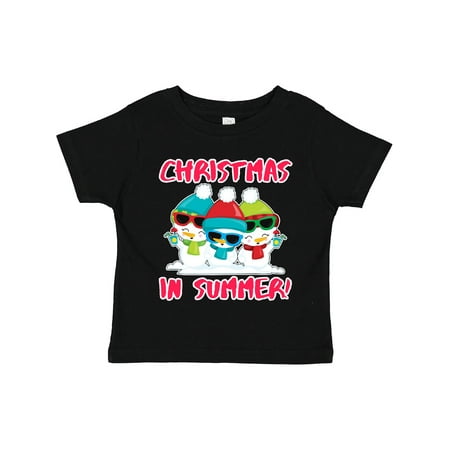 

Inktastic Christmas in Summer with Summer Snowman Gift Toddler Boy or Toddler Girl T-Shirt