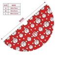 thumbnail image 3 of Sikiie Cute Baseball 30-48 inches {designName} Print Christmas Tree Skirt Snowman Xmas Tree Skirt with Edge Christmas Decorations for Holiday Party48", 3 of 7