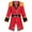 Red, variant on IBTOM CASTLE Toddler Kids Boys Halloween Costume Prince Charming Royal Guard Pirate Jacket Role Play Dress up 5-6 Years Red