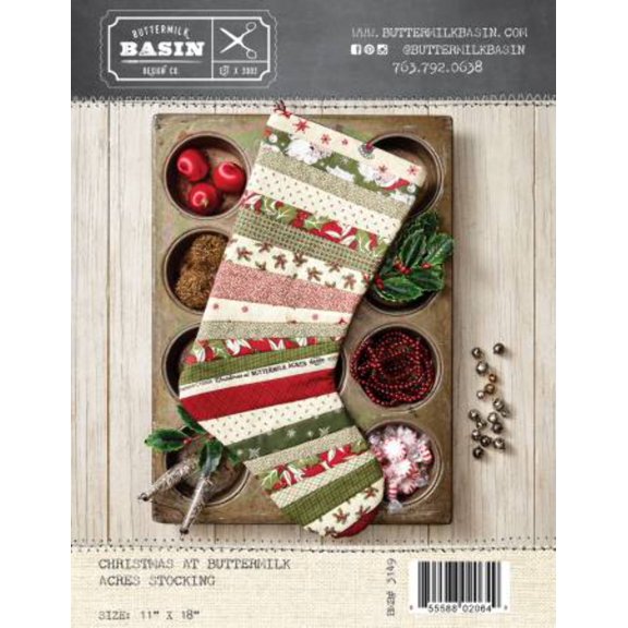 Christmas at Buttermilk Acres Stocking Pattern