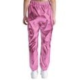 thumbnail image 2 of TiaoBug Kids Boys Girls Glitter Metallic Dance Pants Trousers for Hip Hop Jazz Stage Performance Pink 14, 2 of 7