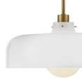 thumbnail image 6 of 83497LCB-CO Lark Maisie - 10W 1 LED Medium Pendant-6.75 Inches Tall and 15 Inches Wide-Lacquered Brass Finish-White Glass Color, 6 of 7