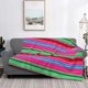 thumbnail image 2 of Balery Colorful Mexican Stripes Manta de Franela con Dibujo, Lujo Ultra Suave y Cálido, Antipelusa y Resistente a las Arrugas para Cama, Sofá, Camping -60"x50", 2 of 6
