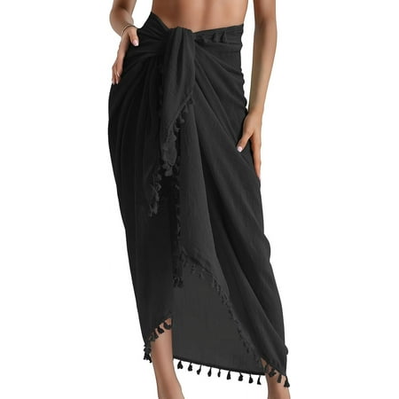 DanceeMangoos Sarong Cover Up Womens Beach Cover Up Bikini Bathing Suit Swimsuit Scarf Swimwear Sarong Pareo Wraps for Women