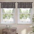 thumbnail image 2 of LALILO Kitchen Curtain Valance Ethnic Boho Traditional Rod Pocket Window Curtain 52"x 18" Set of 2, 2 of 5