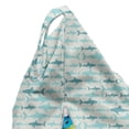 thumbnail image 5 of Sea Animals Lounger Chair Bag, Monochrome Shark Illustration Fashion Maritime Illustration Aquatics, High Capacity Storage with Handle Container, Lounger Size, Turquoise Beige Teal, by Ambesonne, 5 of 5