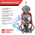 thumbnail image 2 of Maquina Trituradora Hielo Raspados Nieve Alta Potencia rojo Wonder Cook HJRH0030000, 2 of 10