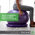 thumbnail image 3 of Gaiam Essentials Balance Ball & Base Kit, 65cm Yo, 3 of 7