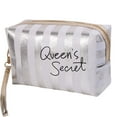 thumbnail image 1 of Striped Makeup Bag PU Toiletry Bag Multifunctional Travel Bag Waterproof Storage bag, 1 of 5
