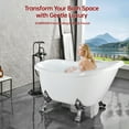 thumbnail image 3 of SUMERAIN High-Flow Antique Floor Mount Bathtub Faucet, Oil-Rubbed Bronze Freestanding Bathroom Tub Filler with Handheld Shower, 3 of 13