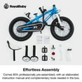 thumbnail image 2 of Royalbaby Boys Girls Kids Bike 12 In BMX Freestyle Blue 2 Hand Brakes Bicycles with Training Wheels Child Bicycle, 2 of 11