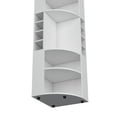 thumbnail image 6 of YIYADO 71" Corner Bar Cabinet with Five Shelves, Eight Bottle Cabinets and Stems, White, 6 of 6