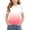 Pink, variant on Girls Trendy T-Shirt, Gradient Graphic Casual Summer Puff Short Sleeve Kids Cute Tee Yellow Size 14