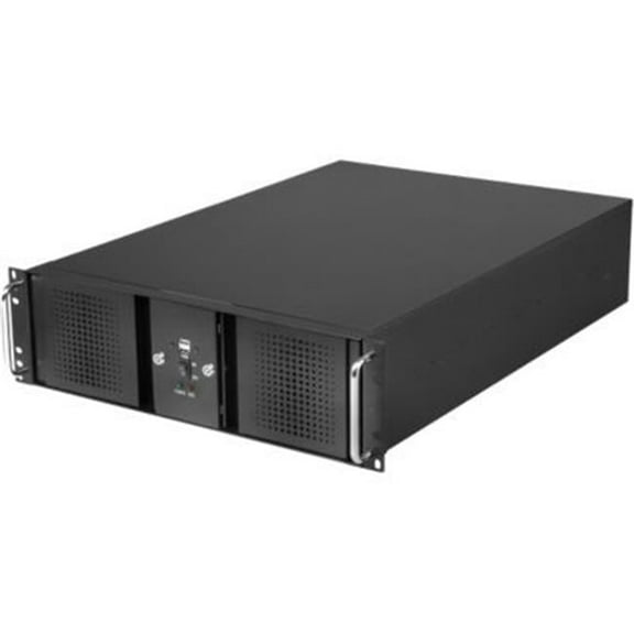 3U Rackmount Black Steel Chassis